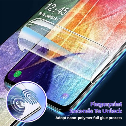 3 Pack Screen Protector Compatible for Samsung Galaxy A53/A52/A51 5G 6.5 Inch, HD Clear Flexible Soft TPU Hydrogel Film for Samsung Galaxy A53 - Support Fingerprint Unlock, High Sensitivity - size: Samsung Galaxy A53