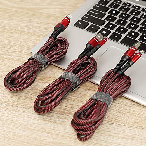 USB to Lightning Cable [Apple MFi Certified] iPhone Charger Cord 10FT 3Pack