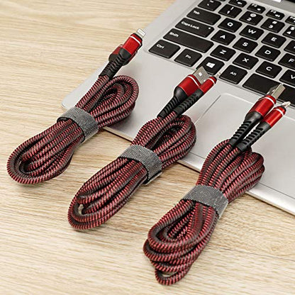 USB to Lightning Cable [Apple MFi Certified] iPhone Charger Cord 10FT 3Pack