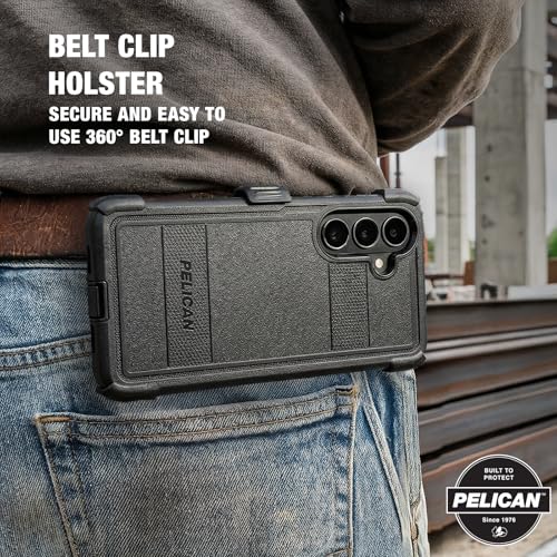 Pelican Voyager Samsung Galaxy S26 Plus Case - Rugged Phone Case - Black | Magnetic & Wireless Charging Case with 24ft Military-Grade Drop Protection & Belt Clip Holster for Samsung Galaxy S26 Plus - color: Voyager Black, size: Samsung Galaxy S26 Plus