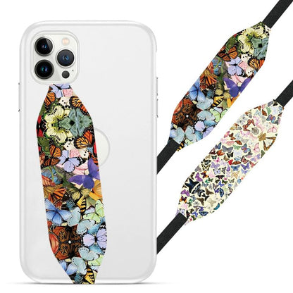 Switchbands Phone Grip Strap Finger Loop Holder for Back of Phone|Pack of 2 |Reversible, Custom and Wireless Charging Compatible Phone Loop |Detachable Phone Holder - Tidel Tapestry