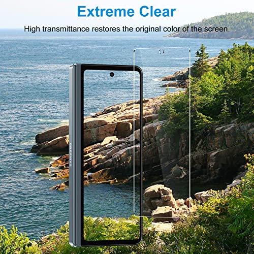 LYWHL 2-Pack for Samsung Galaxy Z Fold 4 Screen Protector, HD Clear Tempered Glass Protector Film for Galaxy Z Fold 4 5G 6.2 Inch, Anti Scratch Bubble Free Case Friendly Easy Install - Transparent - size: Samsung Galaxy Z Fold 4
