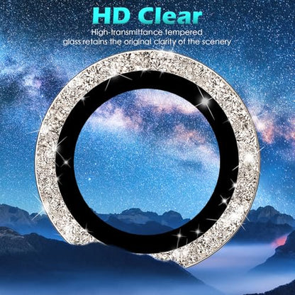imluckies for Samsung Galaxy S25 Ultra Camera Lens Protector Bling, AR+AF Tempered Glass, 9H Anti-Scratch Metal Individual Lens Cover, HD Clear Camera Accessories - Glitter Titanium Gray - color: Bling Titanium Gray
