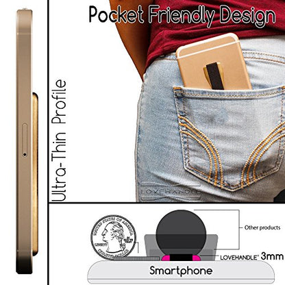 LOVEHANDLE Original Phone Grip 2-Pack - Vintage Rose Love Letter