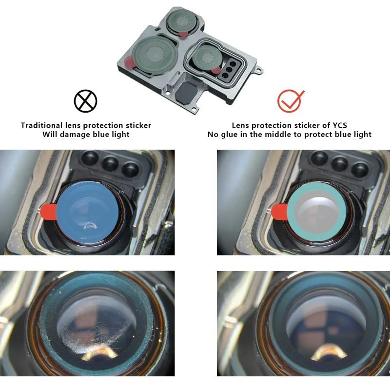 Phone Camera Lens Protection Stickers 328pcs in 6 Sizes Anti-Scratch Dust-Proof YCS