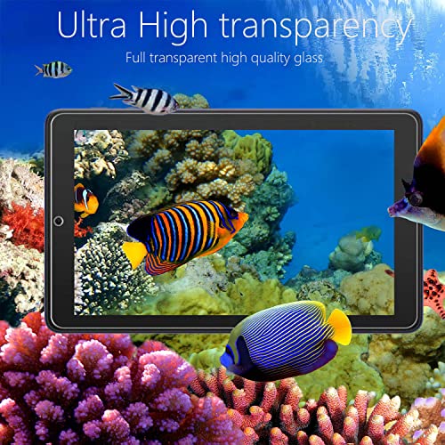 2 PCS Glass screen Protectors for Onn 7 inch Tablet 2024 model, Tempered Glass Scratch resistance case friendly 9H hardness Screen saver for Surf Onn 7.0 inch tablet 2024 released 4th Gen