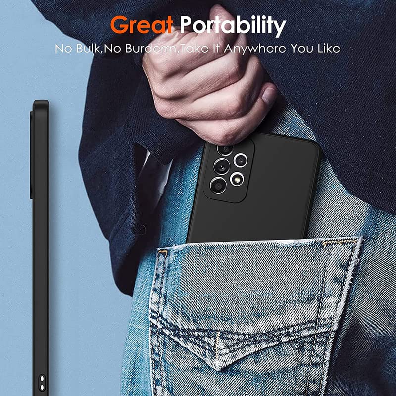 for Cricket Dream 5G Case, Black Shockproof Bumper Sleeves, 360° Drop Protection Shell Full Body Ultra-Thin Soft Silicone Cover for Cricket Dream 5G (6.82") - XT29