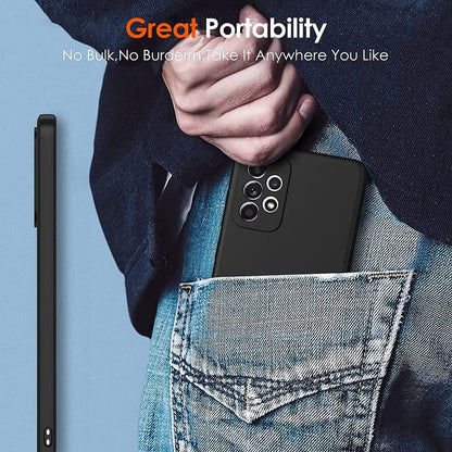 for Cricket Dream 5G Case, Black Shockproof Bumper Sleeves, 360° Drop Protection Shell Full Body Ultra-Thin Soft Silicone Cover for Cricket Dream 5G (6.82") - XT29
