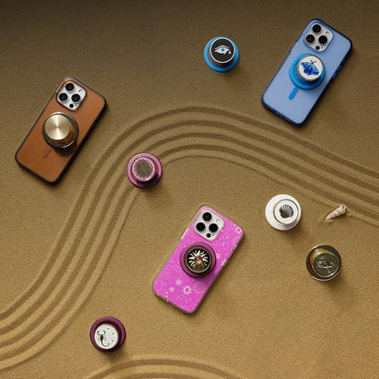 PopSockets Phone Grip for MagSafe, Magnetic Holder- Enamel Venus White - color: Venus White, style: MagSafe